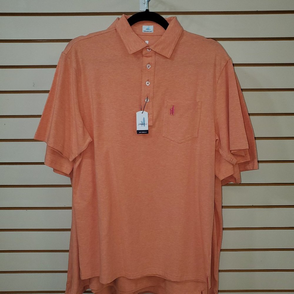 Johnnie-O Heathered 4-button polo